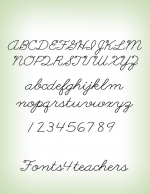 Fonts4Teachers | Cursive Writing Family Font | 6 Teacher Fonts