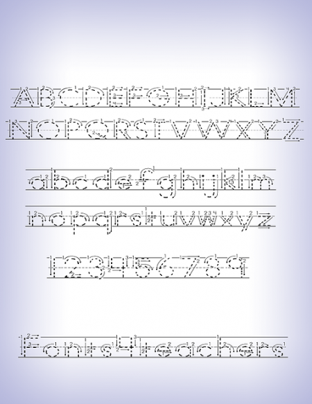 Fonts4Teachers | Print Writing Font | 6 Teacher Fonts | ABC Print