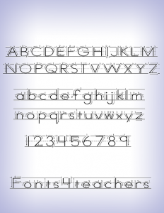 Fonts4Teachers | Print Writing Font | 6 Teacher Fonts | ABC Print